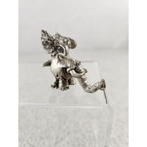 HUDSON PEWTER Vtg Rare Plunkvoot's Ark #4976 Elephant Creature‎ Wings Figurine